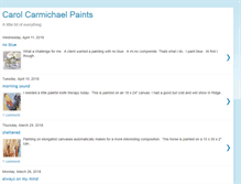Tablet Screenshot of carolcarmichaelpaints.com